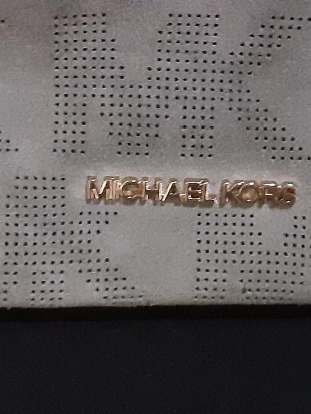 Michael Kors Joan Green Slouchy Hobo Shoulder Bag Perforated MK Monogram